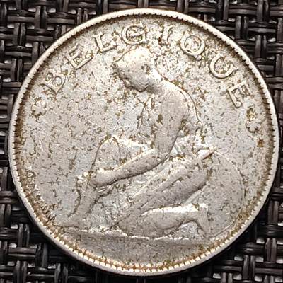 布加迪🐬～世界钱币(上海)🌾第 245 期 /  各国套币和散币 - 比利时🇧🇪 1923年 2法郎