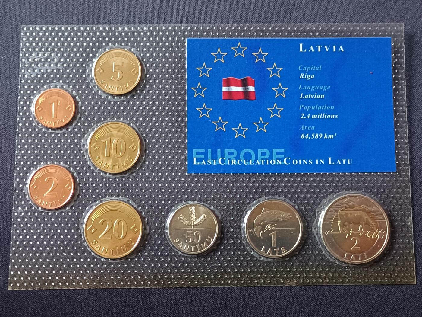 【游宝拍卖】国庆节专场-71期 好品组币 10.1集拍 拉脱维亚🇱🇻套币 邮寄运输过程可能脱胶