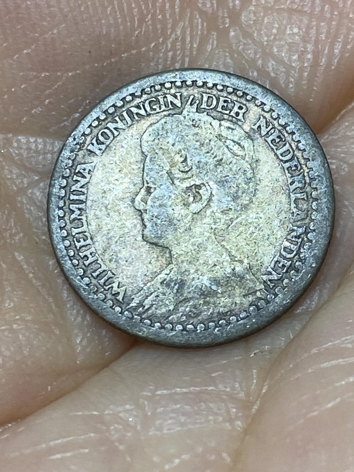 2025年第九十八场(总第一百二十四场）外国好品散币(免佣金) 荷兰🇳🇱1918年10分银币(威廉明娜女王青年头像，Seahorse –海马标，640银)