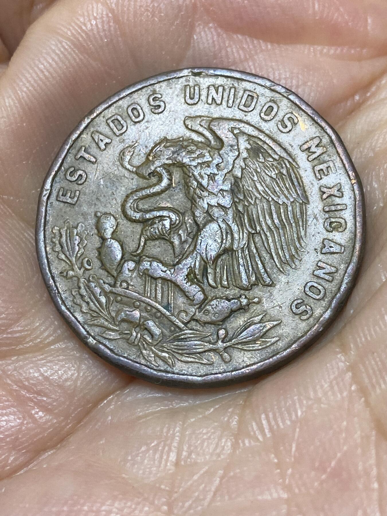 2025年第九十八场(总第一百二十四场）外国好品散币(免佣金) 墨西哥🇲🇽1967年20分(金字塔图案第二版)