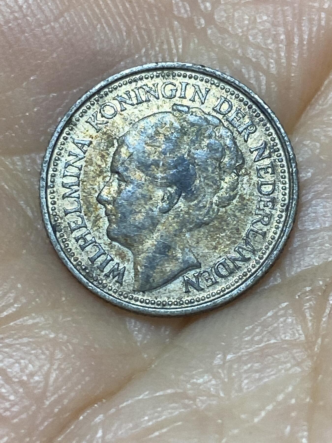 2025年第九十八场(总第一百二十四场）外国好品散币(免佣金) 荷兰🇳🇱1935年10分银币(威廉明娜女王中年头像，Grapes –葡萄标，640银)
