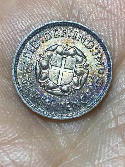 2025年第九十八场(总第一百二十四场）外国好品散币(免佣金) - 英国🇬🇧1939年3便士银币(乔治六世第一版，500银)