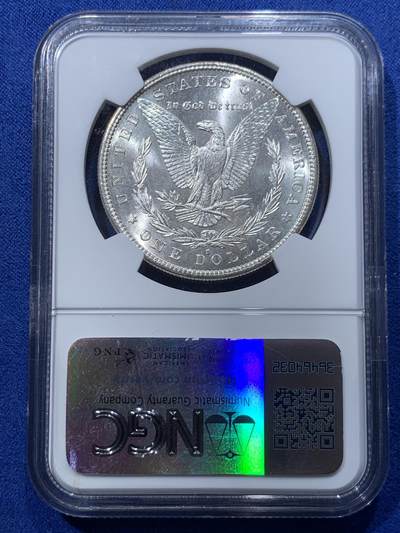 《竞宝斋》第424场 周日，周一，周二  3场连拍 （全场包邮） NGC MS66 美国 1882年 一美元 摩根银币 高分收藏级 超强转光 同分中的战斗机