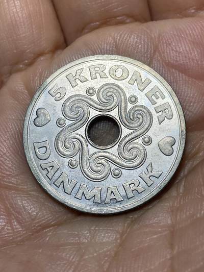 2025年第九十八场(总第一百二十四场）外国好品散币(免佣金) - 丹麦🇩🇰1995年5克朗(玛格丽特二世，LG; JP; A版)