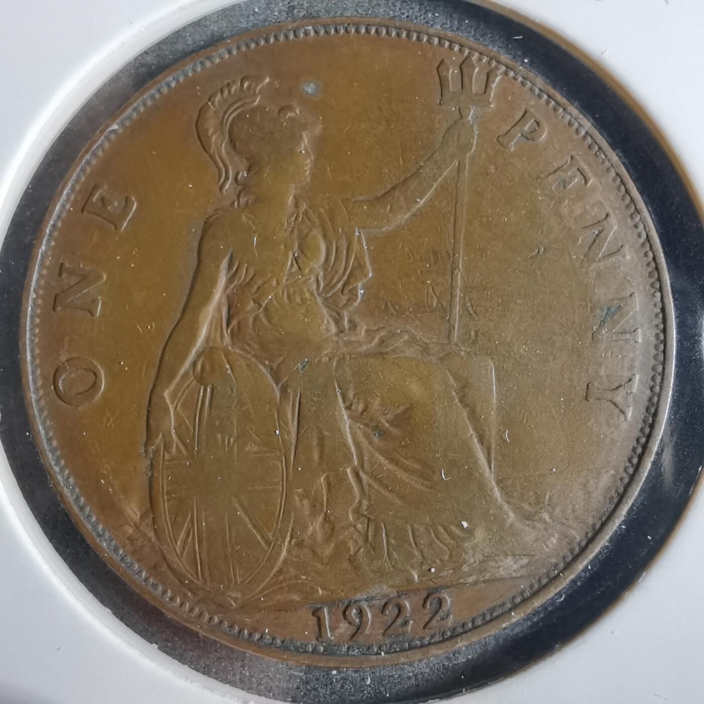 沼泽如烟--第857场 英国1922年1便士