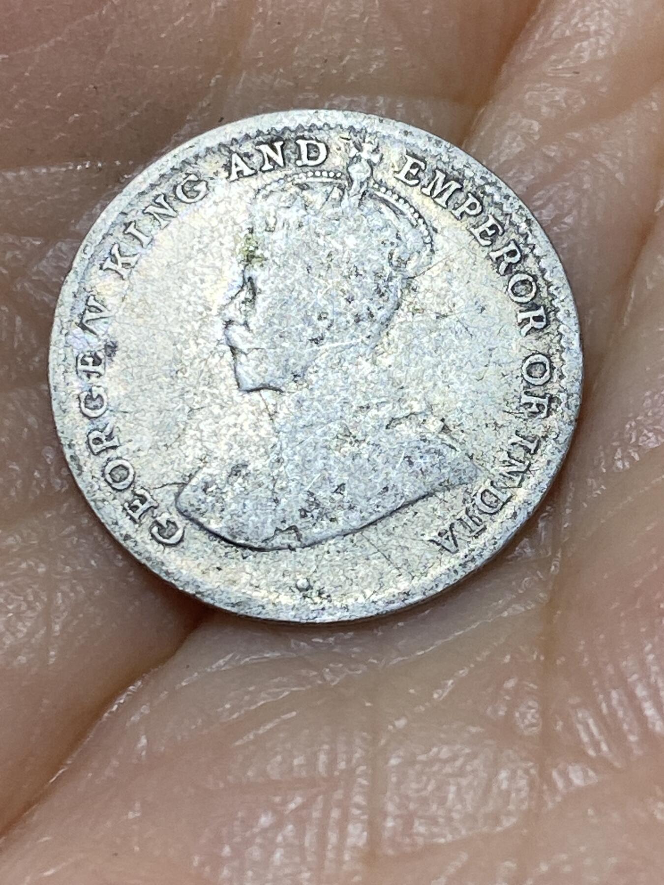 2025年第九十八场(总第一百二十四场）外国好品散币(免佣金) 英属锡兰1914年10分银币(乔治五世时期第一版，800高银)