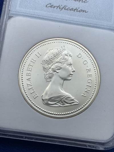 《竞宝斋》第424场 周日，周一，周二  3场连拍 （全场包邮） NNC SP70 加拿大1元精制银币 议会纪念 银价高涨 值得收藏