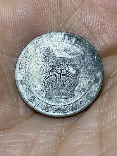 2025年第九十八场(总第一百二十四场）外国好品散币(免佣金) - 英国🇬🇧1924年6便士银币(乔治五世第二版，500银)