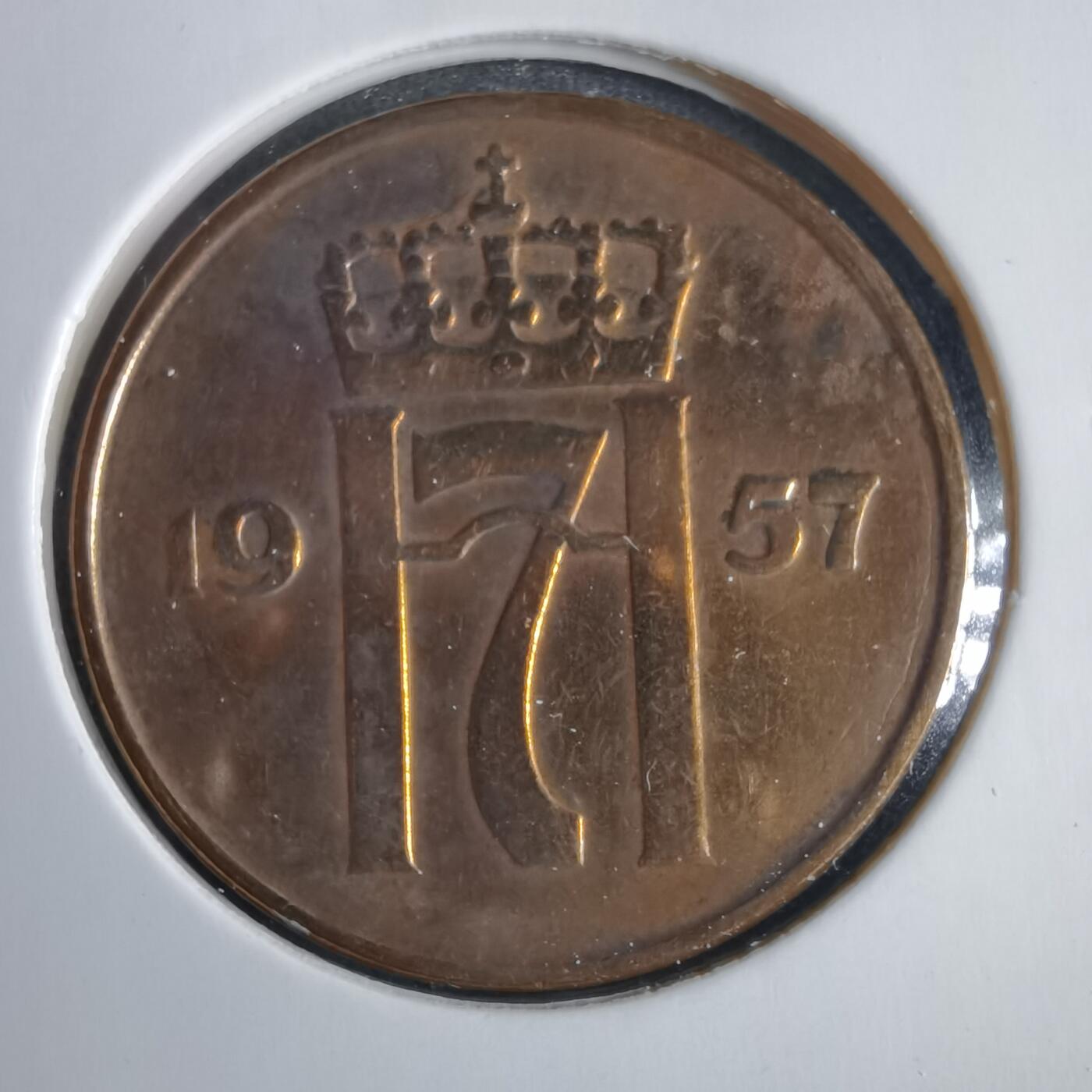 沼泽如烟--第857场 挪威1957年5欧尔
