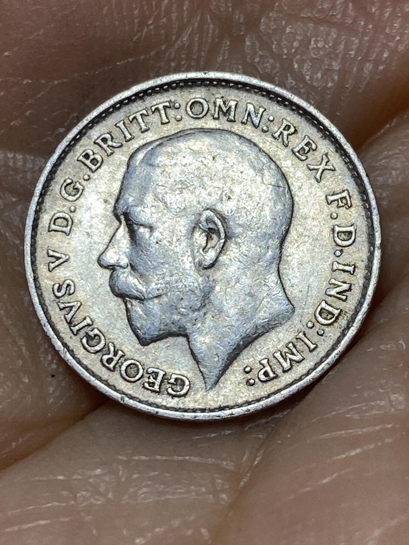 2025年第九十八场(总第一百二十四场）外国好品散币(免佣金) 英国🇬🇧1911年3便士银币(乔治五世加冕年，第一版首发年，925高银)