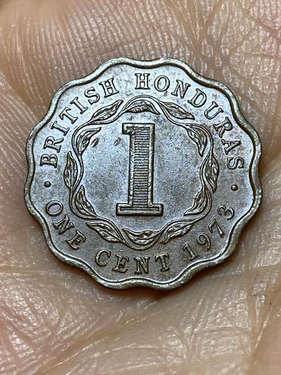 2025年第九十八场(总第一百二十四场）外国好品散币(免佣金) - 英属洪都拉斯1973年1分(伊丽莎白二世青年带冠)