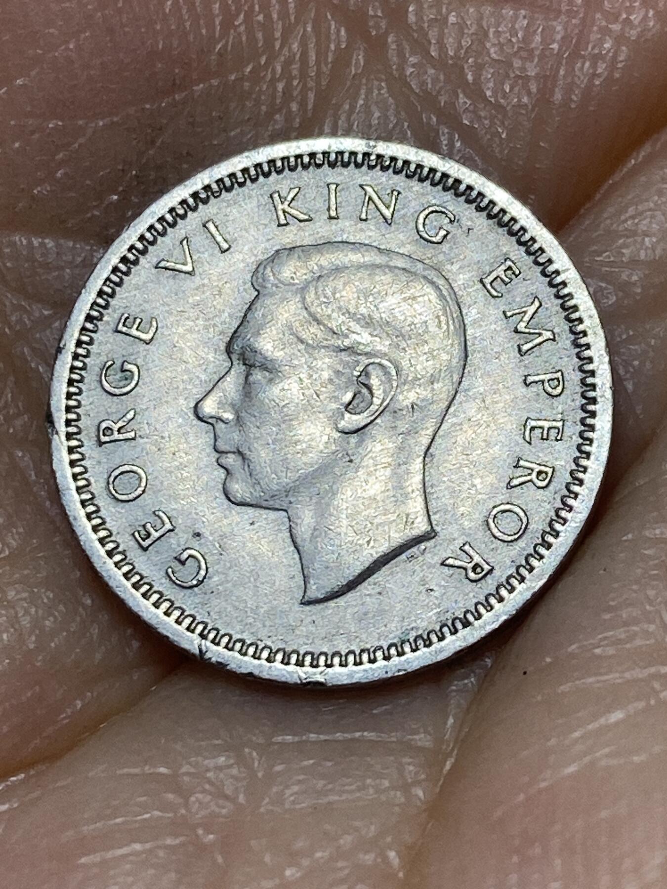 2025年第九十八场(总第一百二十四场）外国好品散币(免佣金) 好品–新西兰🇳🇿1947单年份3便士(乔治六世第二版)