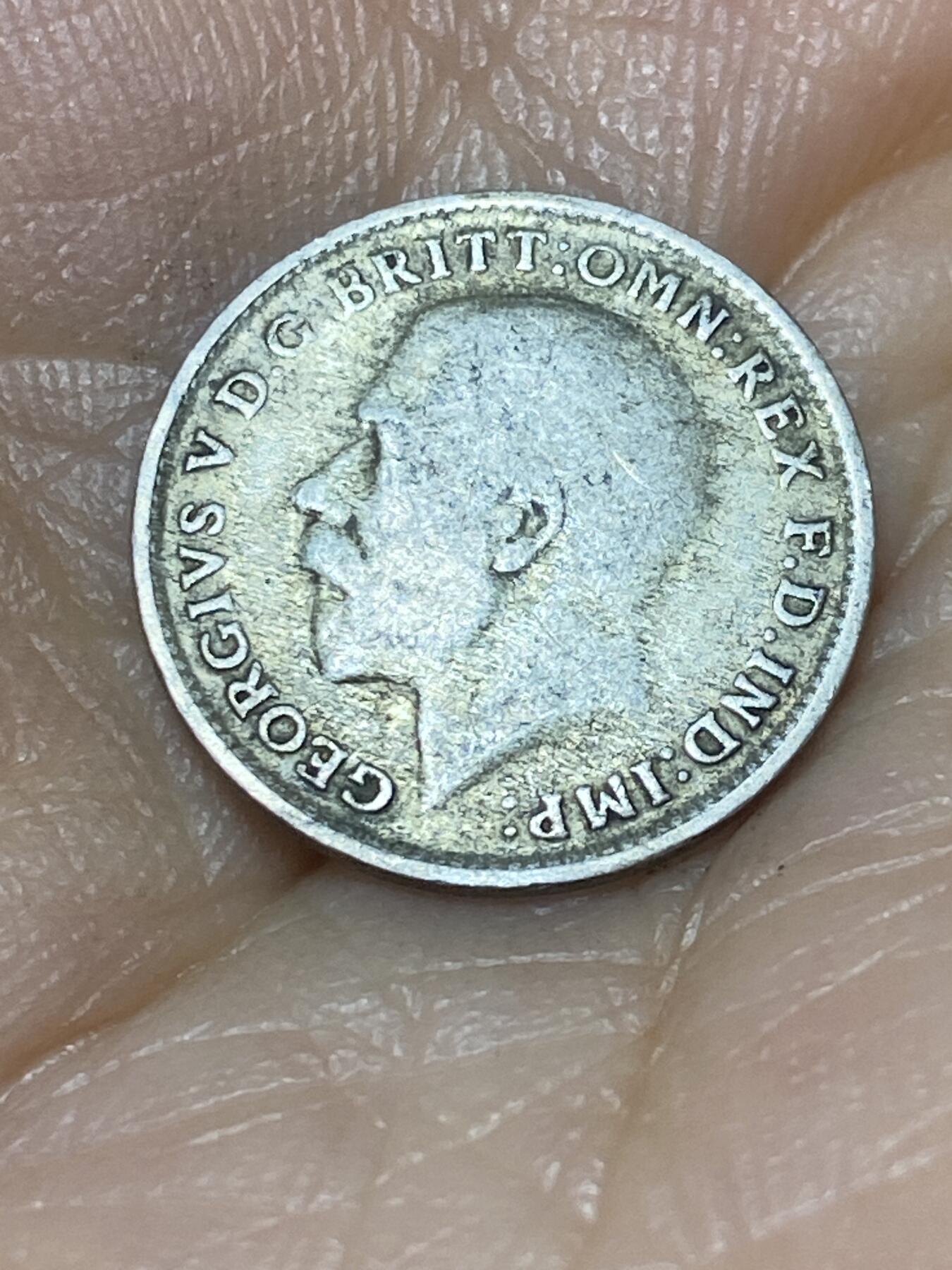 2025年第九十八场(总第一百二十四场）外国好品散币(免佣金) 英国🇬🇧1920年3便士银币(乔治五世第二版首发年，500银)