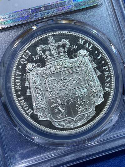 《竞宝斋》第424场 周日，周一，周二  3场连拍 （全场包邮） PCGS PR68CAM 英国威廉克朗型臆造版幻想银币