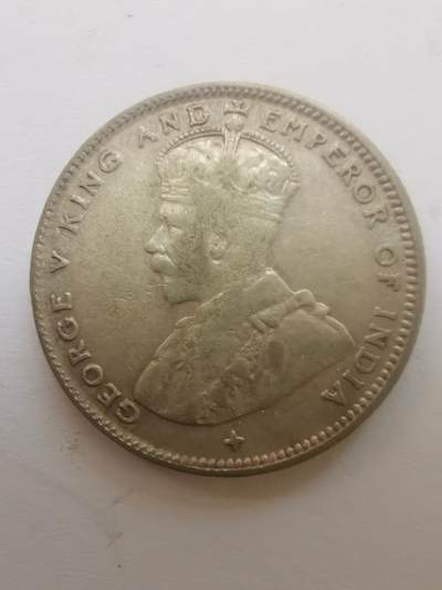 巨藏钱币第二期10月3号8点开拍古今中外硬币专场 英属海峡1919年20分银币5.4克