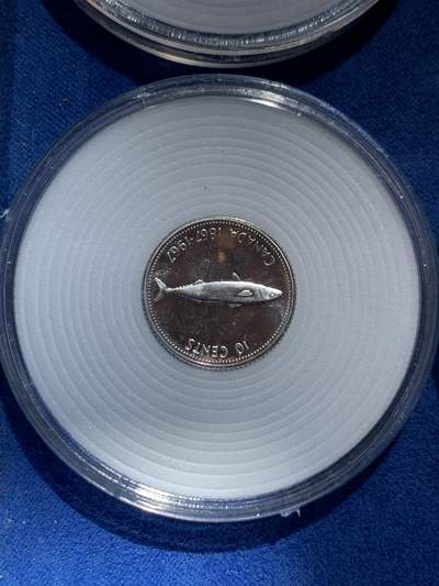 《竞宝斋》第424场 周日，周一，周二  3场连拍 （全场包邮） 四枚一组 1967年加拿大PL(proof like) 联邦100周年纪念银币 套币册拆