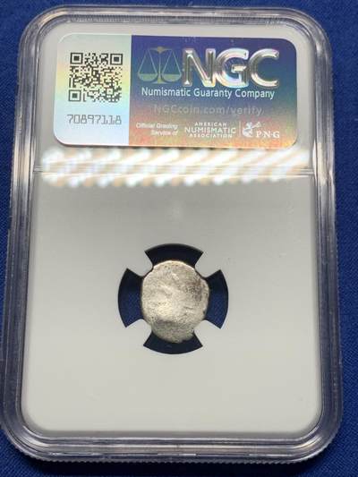 《竞宝斋》第424场 周日，周一，周二  3场连拍 （全场包邮） NGC AU55 柬埔寨 1600-1860 神鸟小鸟 2PE 打制银币