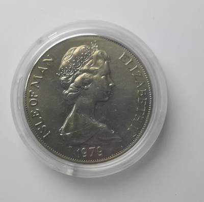 巨藏钱币第二期10月3号8点开拍古今中外硬币专场 马恩岛1979年1克朗纪念大镍币