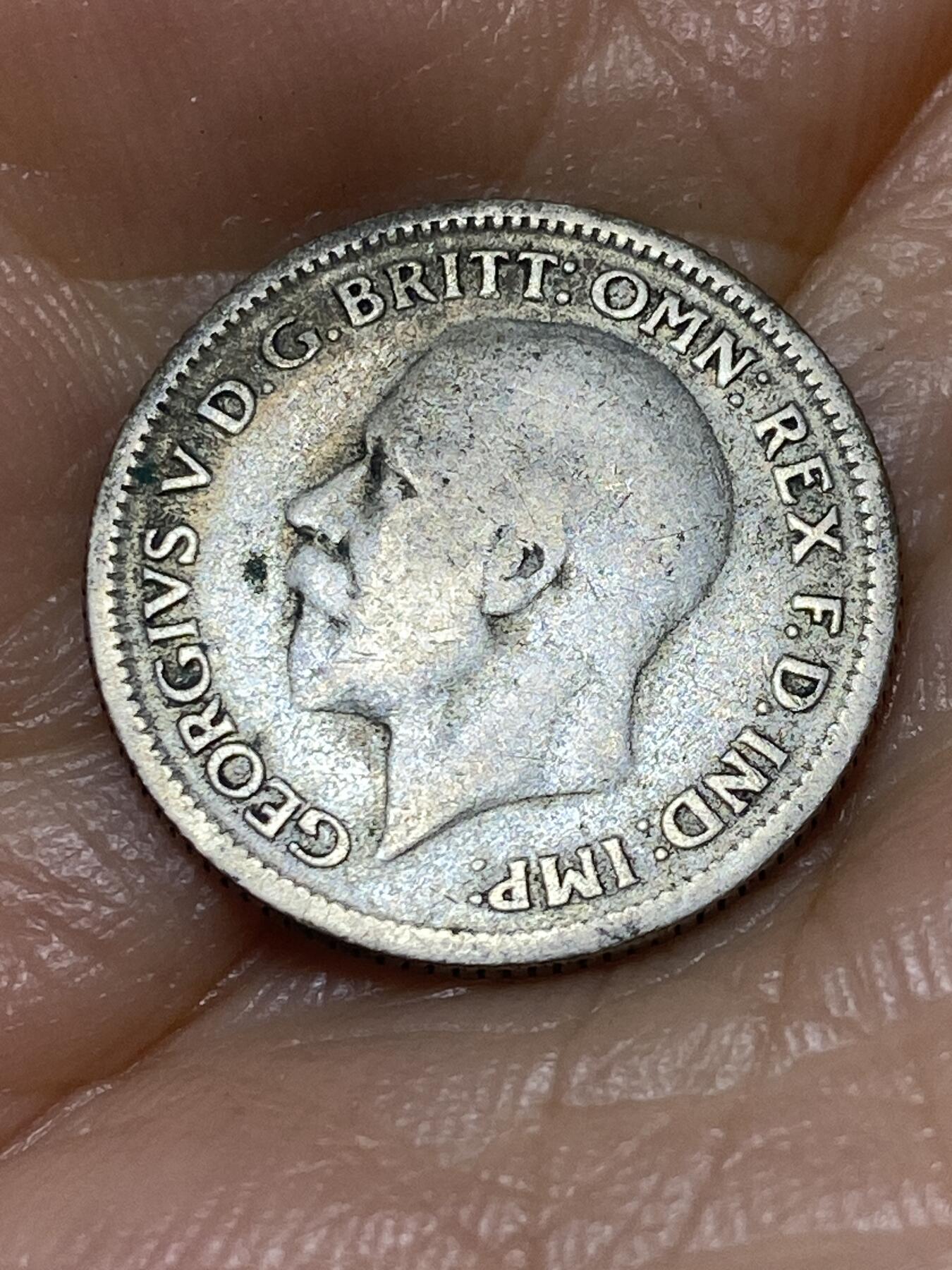 2025年第九十八场(总第一百二十四场）外国好品散币(免佣金) 英国🇬🇧1929年6便士银币(乔治五世第五版，500银)