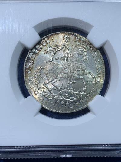 《竞宝斋》第424场 周日，周一，周二  3场连拍 （全场包邮） NGC MS66 奥地利1963年2杜卡特银币