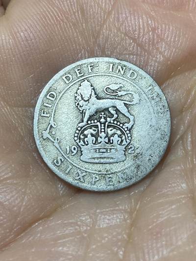 2025年第九十八场(总第一百二十四场）外国好品散币(免佣金) - 英国🇬🇧1922年6便士银币(乔治五世第二版，500银)