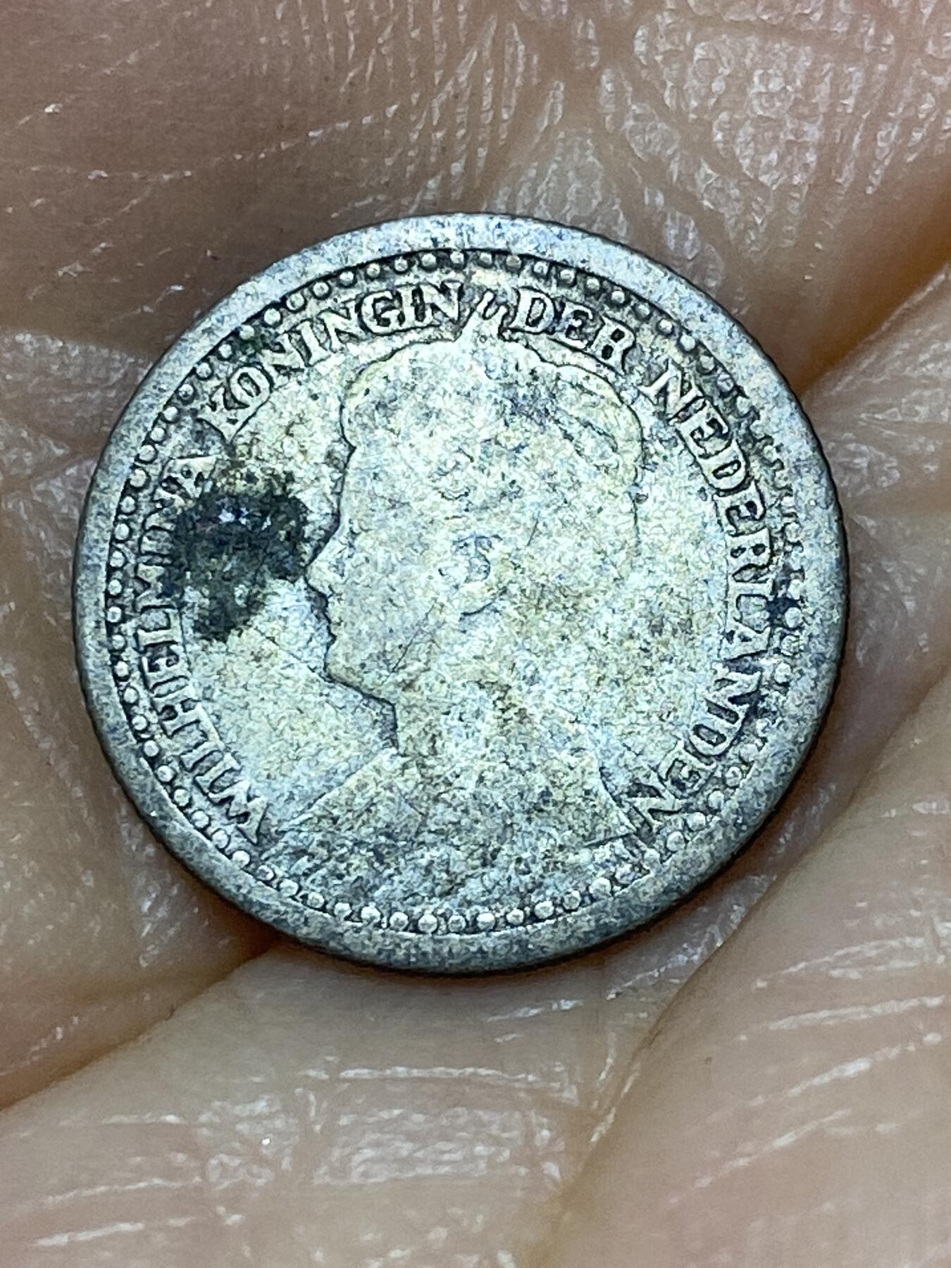 2025年第九十八场(总第一百二十四场）外国好品散币(免佣金) 荷兰🇳🇱1918年10分银币(威廉明娜女王青年头像，Seahorse –海马标，640银)