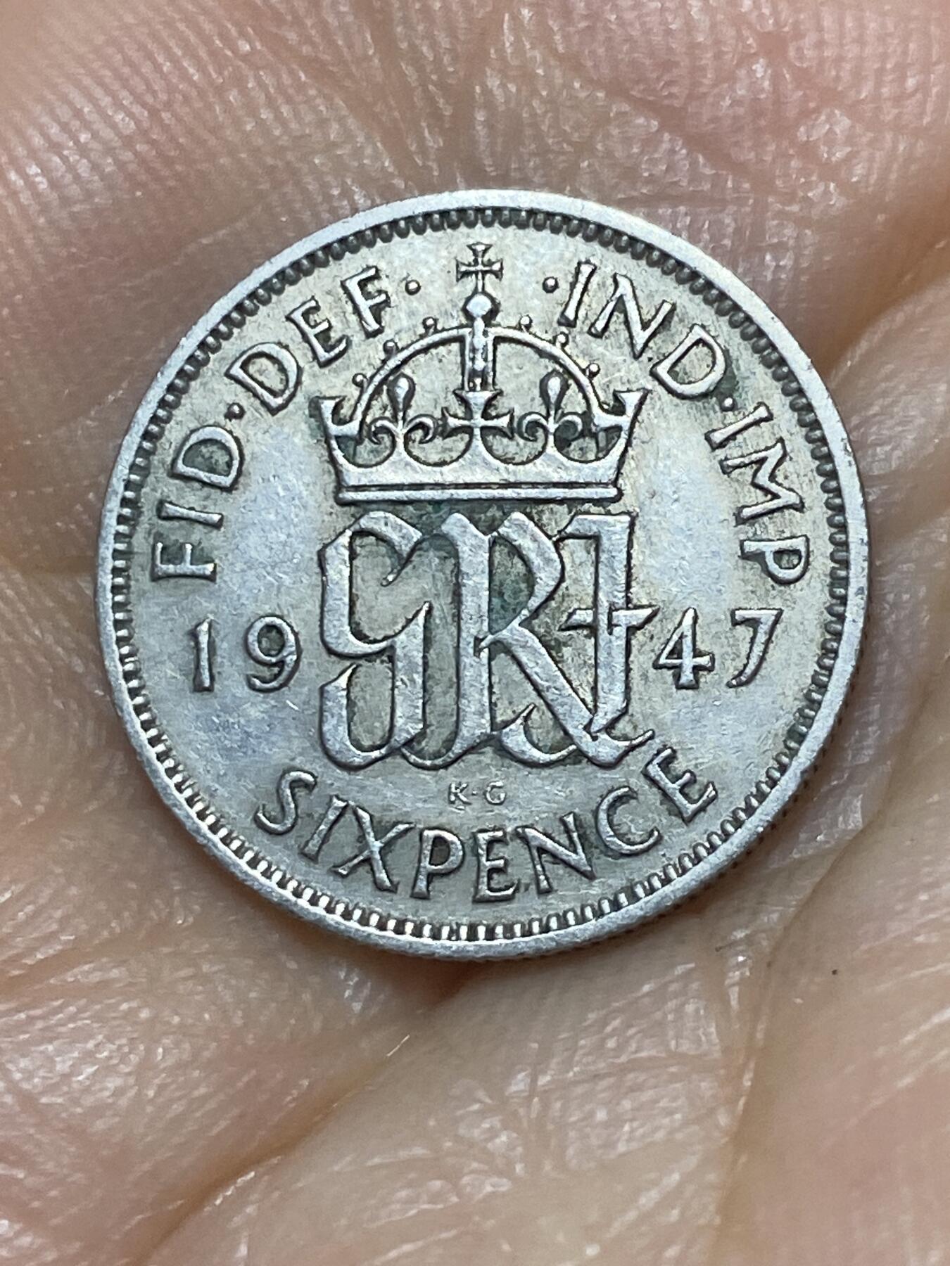 2025年第九十八场(总第一百二十四场）外国好品散币(免佣金) 英国🇬🇧1947年6便士(乔治六世第二版，首发年仅发行2年)