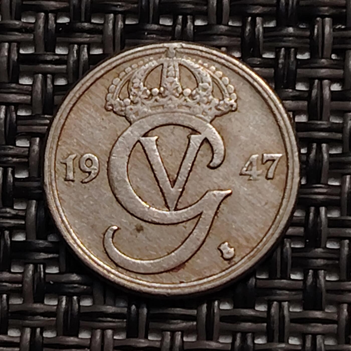 布加迪🐬～世界钱币(上海)🌾第 246 期 /  各国套币和散币 瑞典🇸🇪 1947年 10奥尔