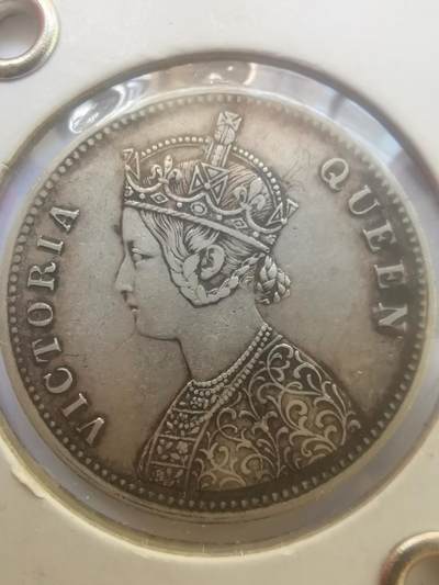 巨藏钱币第二期10月3号8点开拍古今中外硬币专场 英属印度1862年1卢比银币美品