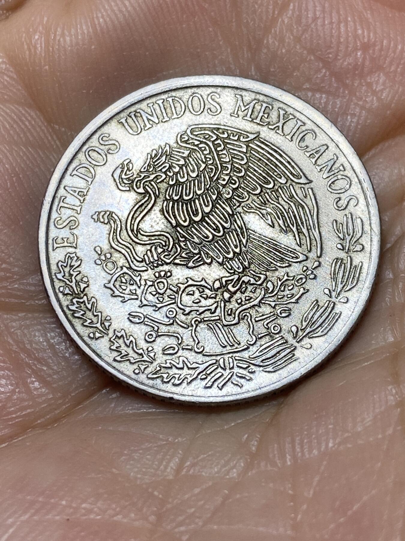 2025年第九十八场(总第一百二十四场）外国好品散币(免佣金) 墨西哥🇲🇽1980年50分(Narrow date, square 9–窄日期方头9版)