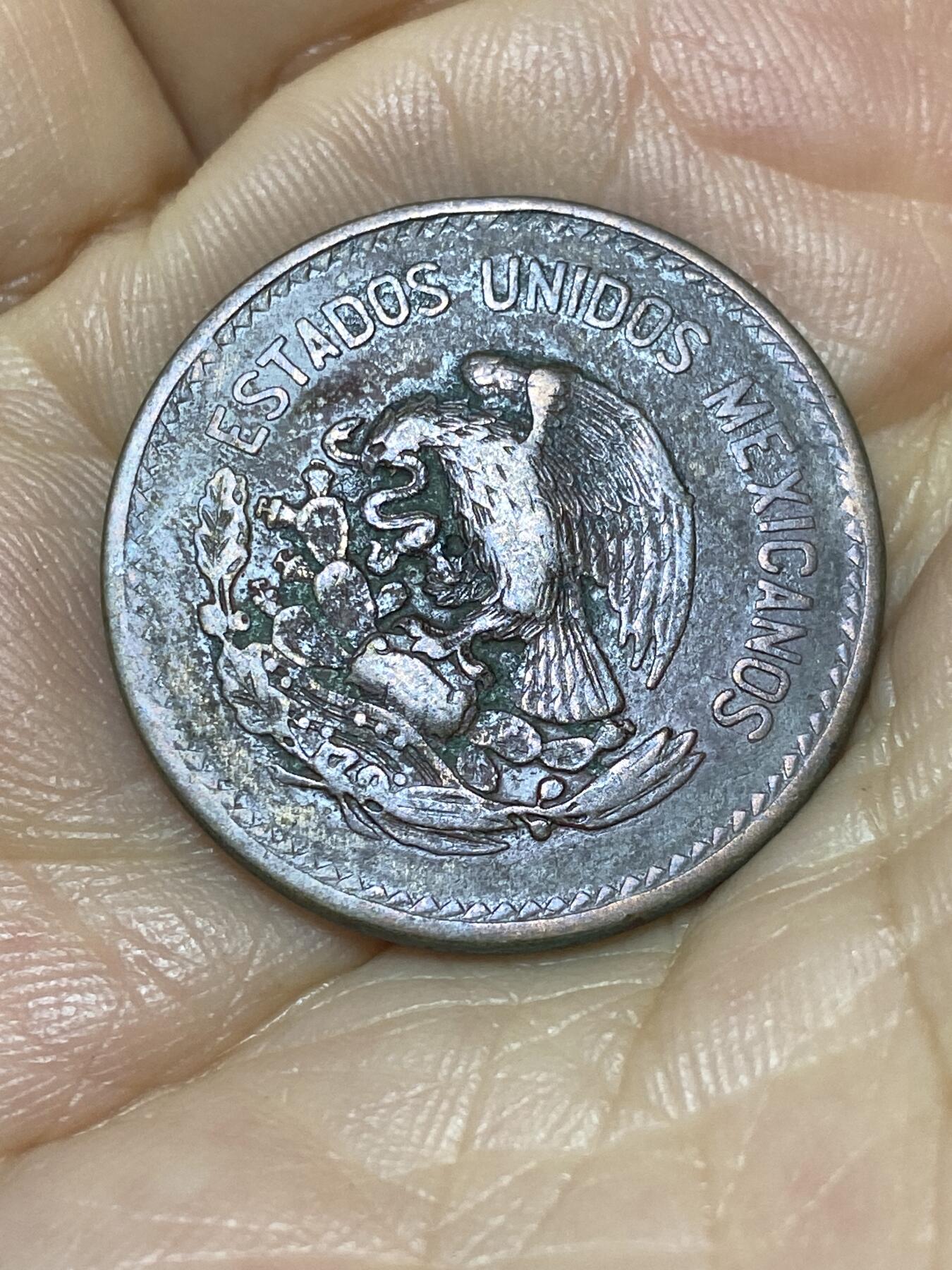 2025年第九十八场(总第一百二十四场）外国好品散币(免佣金) 墨西哥🇲🇽1946年20分(金字塔图案第一版)