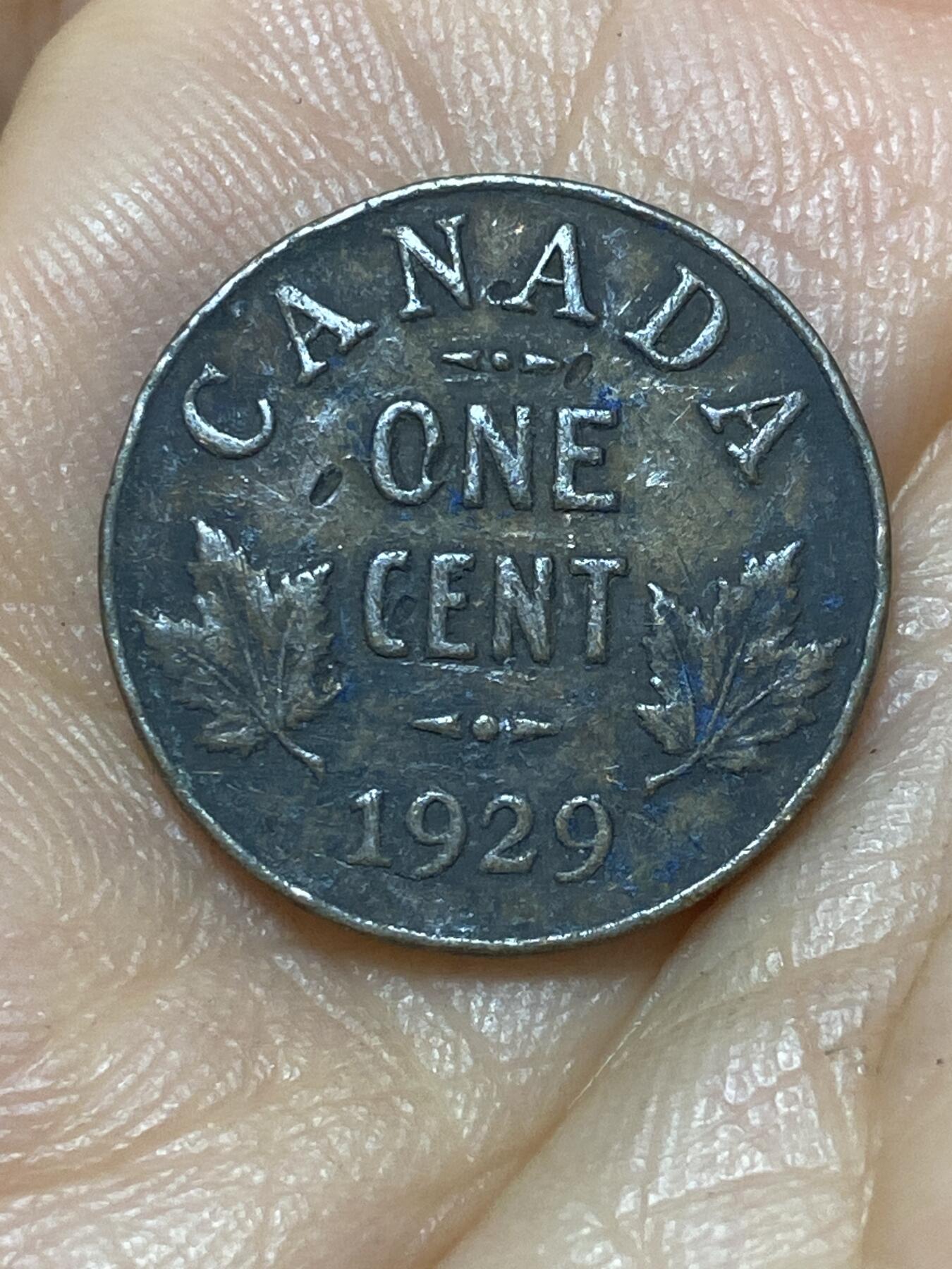 2025年第九十八场(总第一百二十四场）外国好品散币(免佣金) 加拿大🇨🇦1929年1分(乔治五世第三版，青铜材质)