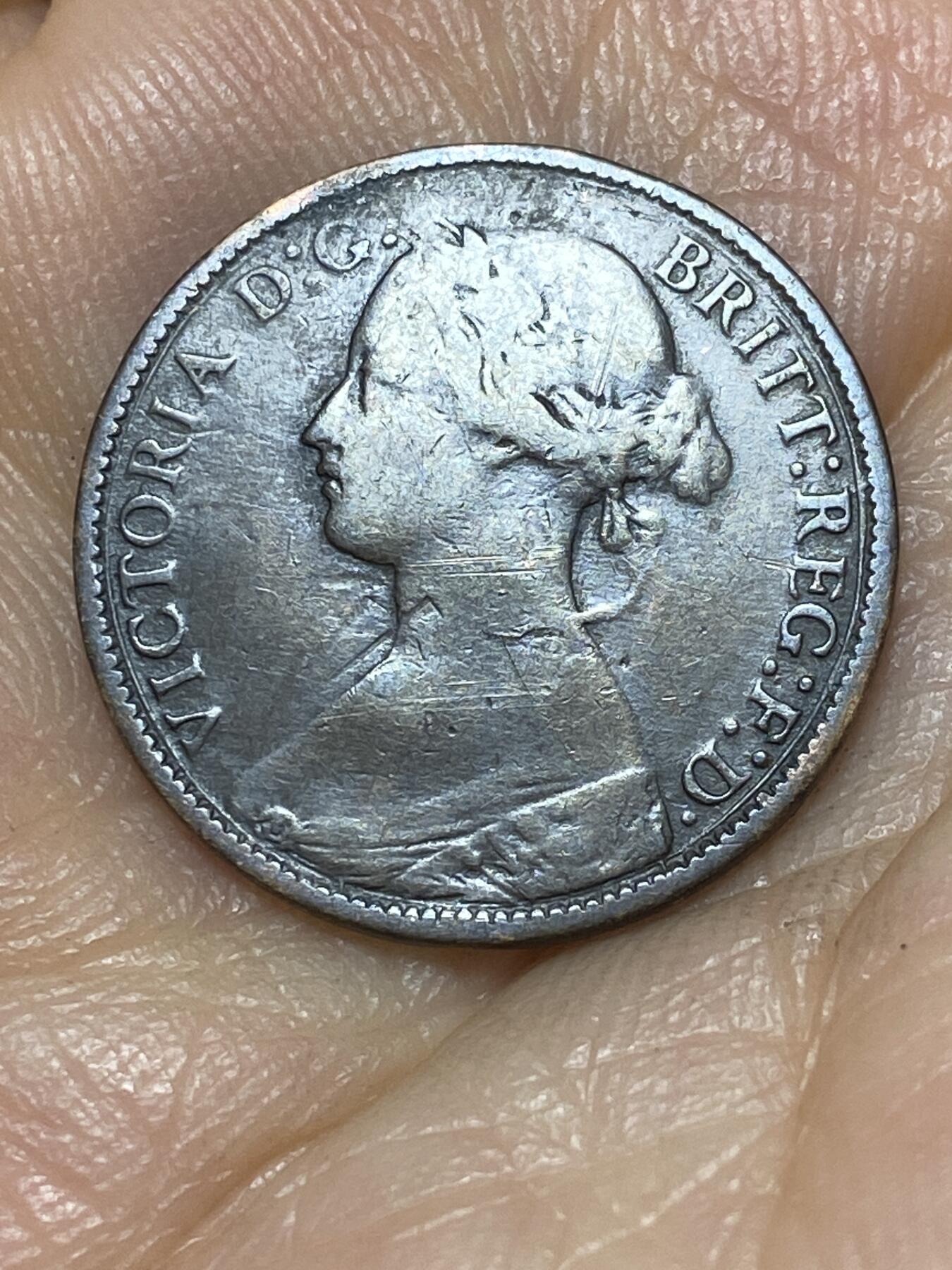 2025年第九十八场(总第一百二十四场）外国好品散币(免佣金) 英国🇬🇧1860年1法新(维多利亚女王中年桂冠)