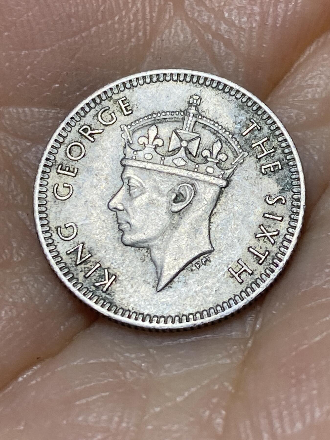 2025年第九十八场(总第一百二十四场）外国好品散币(免佣金) 英属马来亚1950年5分(乔治六世第三版，关门年，铜镍材质)