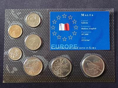 【游宝拍卖】国庆节专场-71期 好品组币 10.1集拍 - 马耳他🇲🇹套币 邮寄运输过程可能脱胶