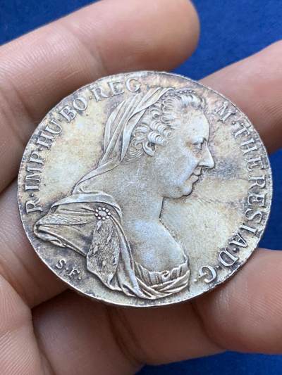 《竞宝斋》第424场 周日，周一，周二  3场连拍 （全场包邮） 奥匈帝国1780大奶妈玛利亚特蕾西亚银币 后铸版