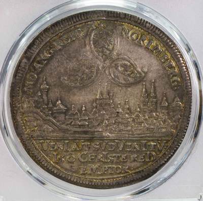 PCGS-MS63 1629纽伦堡带人头的双头鹰城市景观泰勒 唯一冠军 - PCGS-MS63 1629纽伦堡带人头的双头鹰城市景观泰勒 唯一冠军