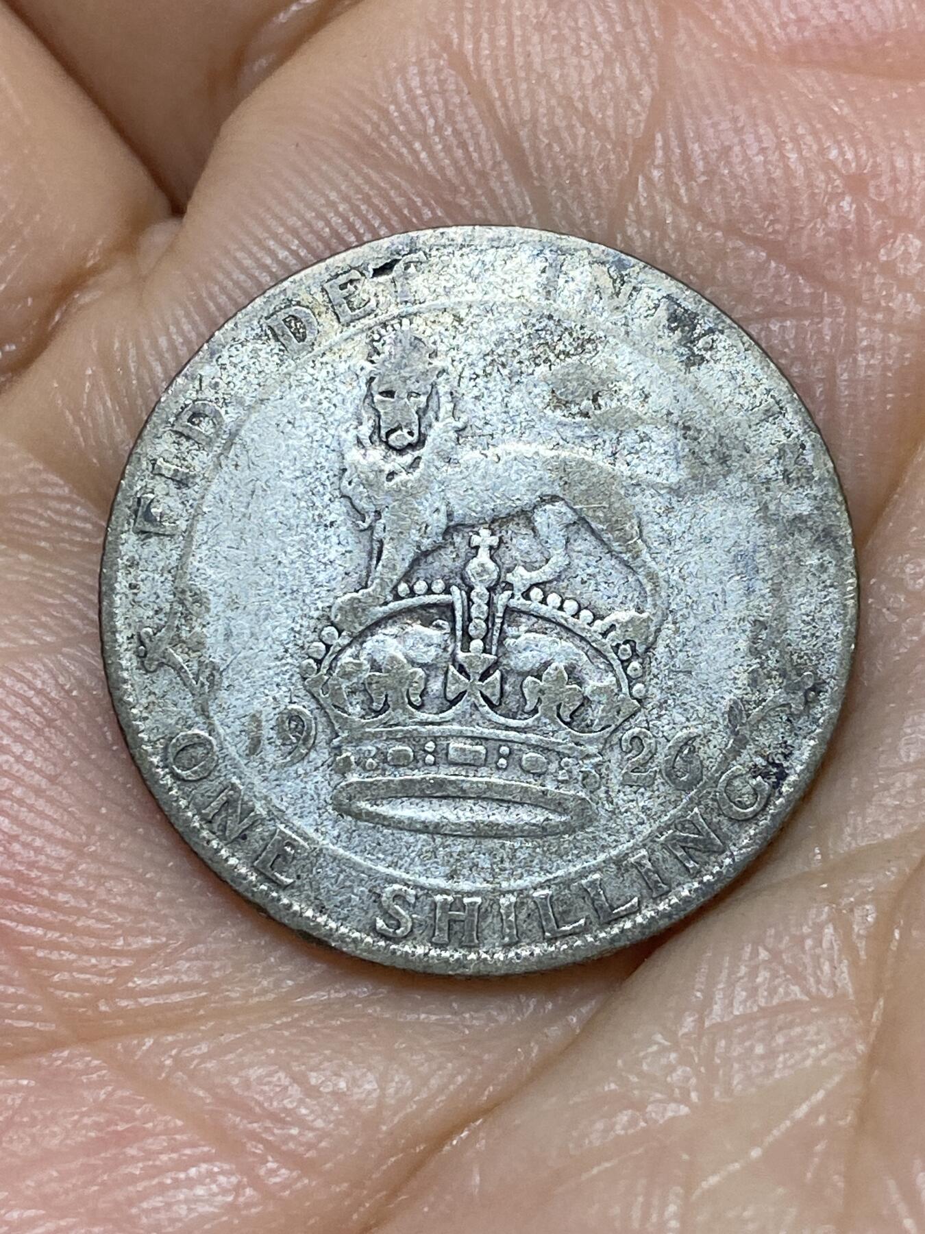 2025年第九十八场(总第一百二十四场）外国好品散币(免佣金) 英国🇬🇧1926年1先令银币(乔治五世第二版关门年，500银)
