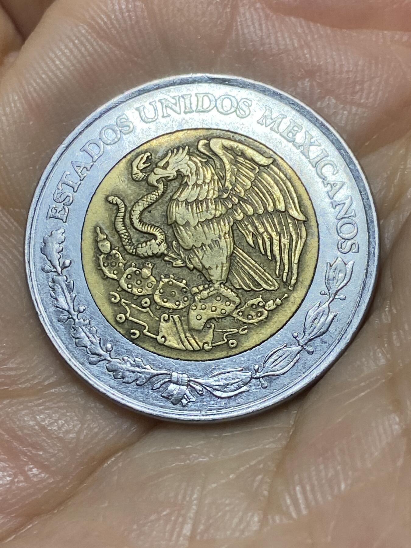 2025年第九十八场(总第一百二十四场）外国好品散币(免佣金) 墨西哥🇲🇽1994年5比索(第一版货币符号前有N)