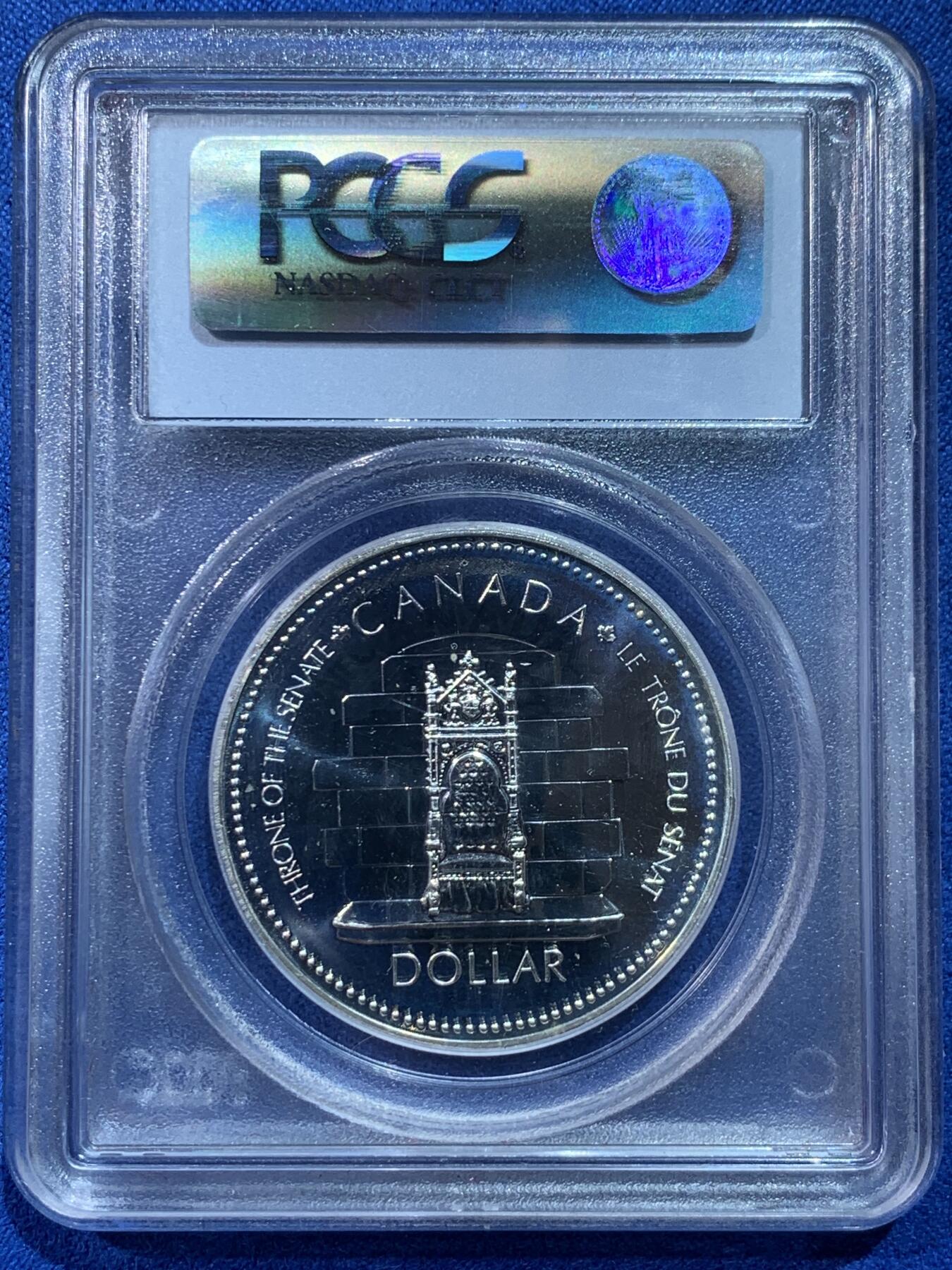 《竞宝斋》第424场 周日，周一，周二  3场连拍 （全场包邮） PCGS SP66 加拿大1977年女王银禧纪念 SP版本少见 有别于普制 少见