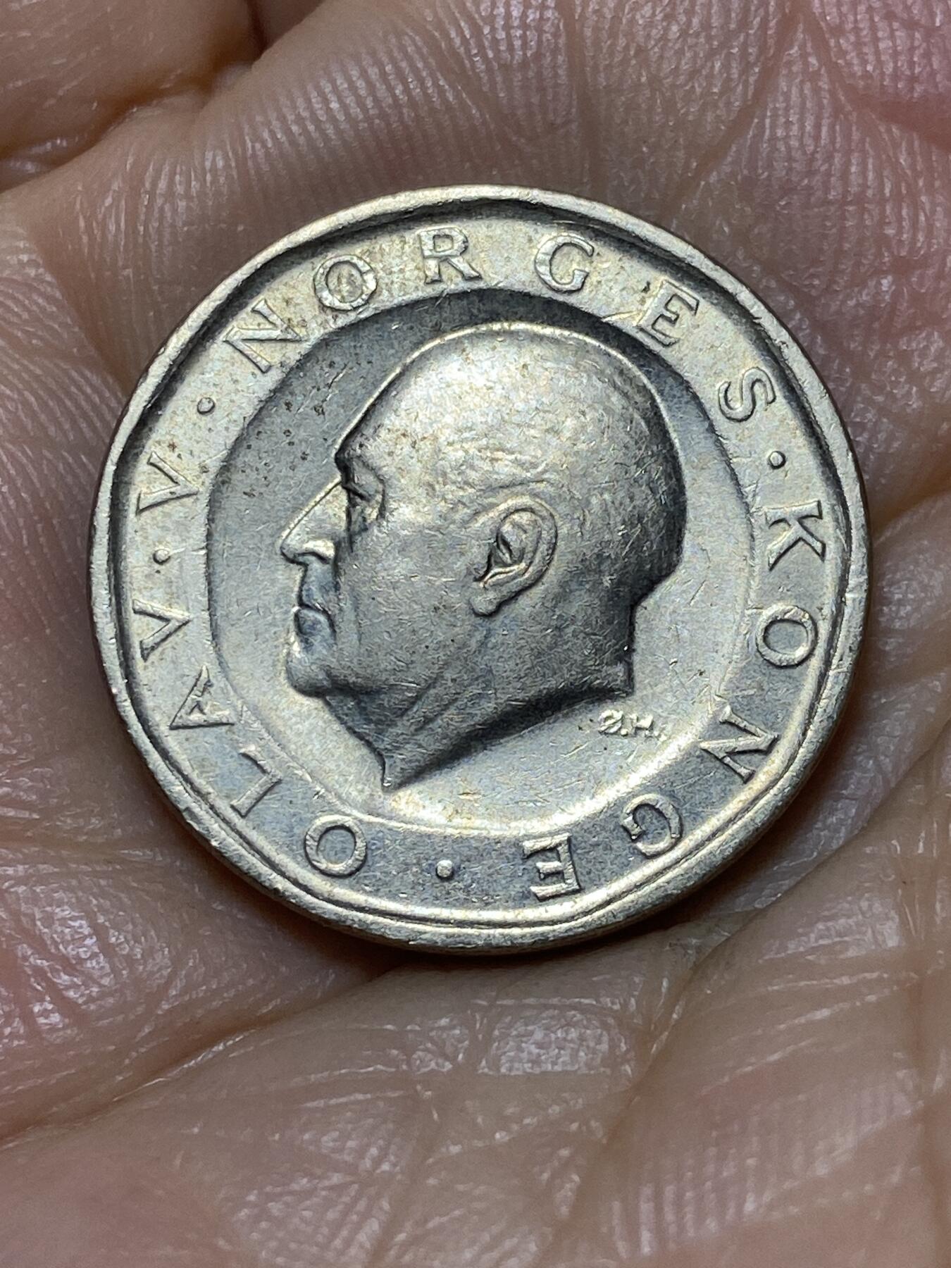 2025年第九十八场(总第一百二十四场）外国好品散币(免佣金) 挪威🇳🇴1987年10克朗(奥拉夫五世第二套最大面值)