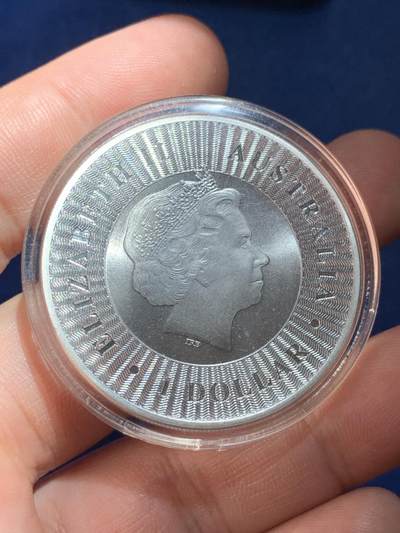 《竞宝斋》第424场 周日，周一，周二  3场连拍 （全场包邮） 澳大利亚2016年袋鼠银币 1盎司 9999银 31.1克