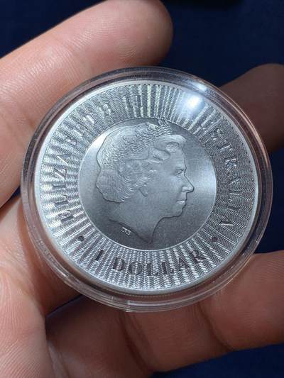 《竞宝斋》第424场 周日，周一，周二  3场连拍 （全场包邮） 澳大利亚2016年袋鼠银币 1盎司 9999银 31.1克