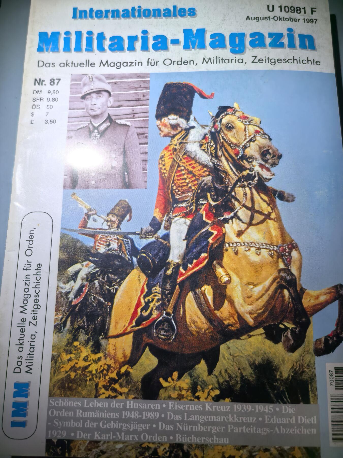 盛世勋华——号角文化勋章邮票专场拍卖第281期 德国出版 Militaria-Magazin杂志 1997年8-10月刊总第87期 50页