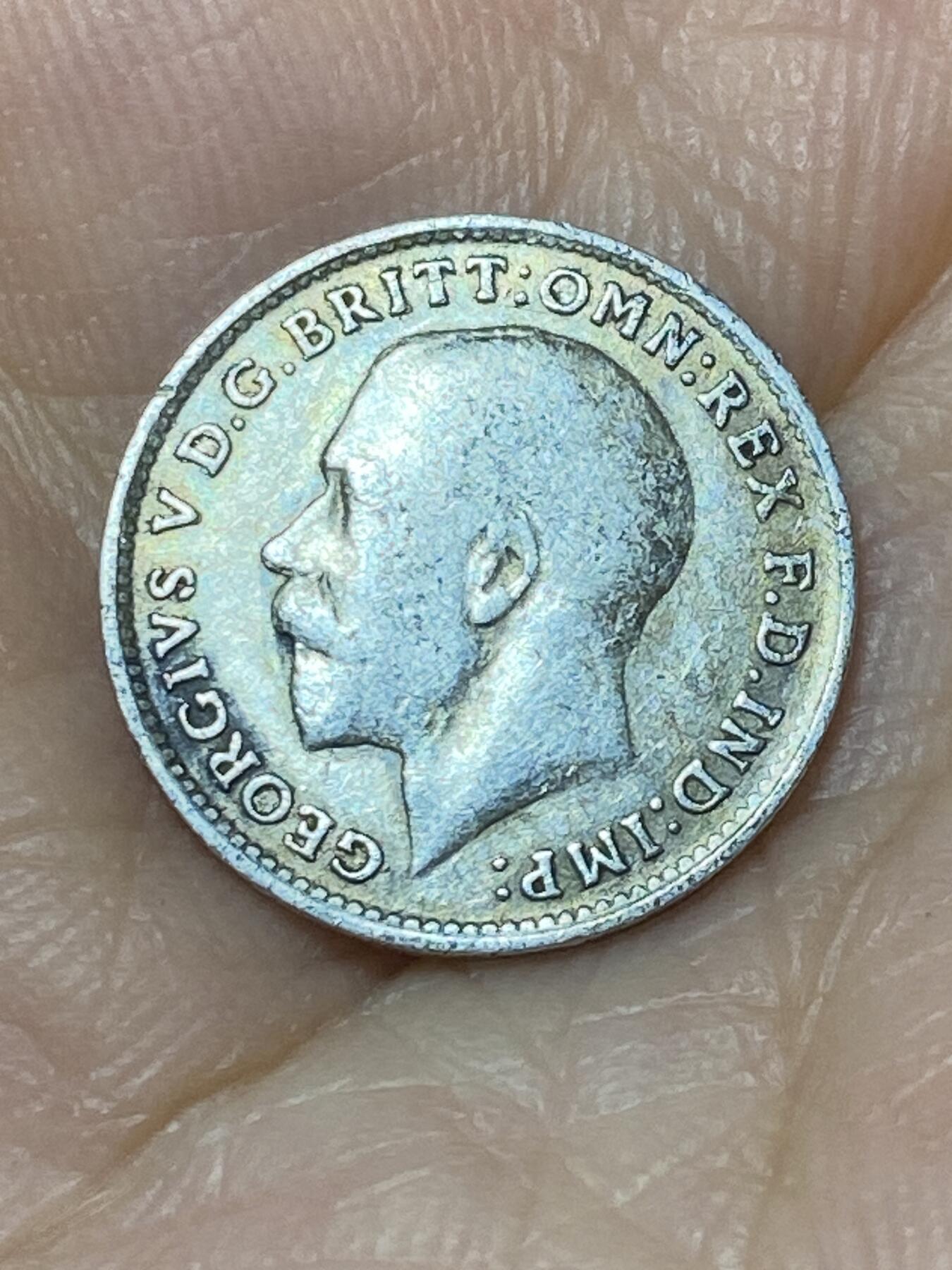 2025年第九十九场(总第一百二十五场）外国好品散币(免佣金) 英国🇬🇧1920年3便士银币(乔治五世第一版，关门年，925高银)