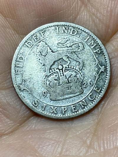 2025年第九十九场(总第一百二十五场）外国好品散币(免佣金) - 英国🇬🇧1926年6便士银币(乔治五世第二版，关门年，500银)