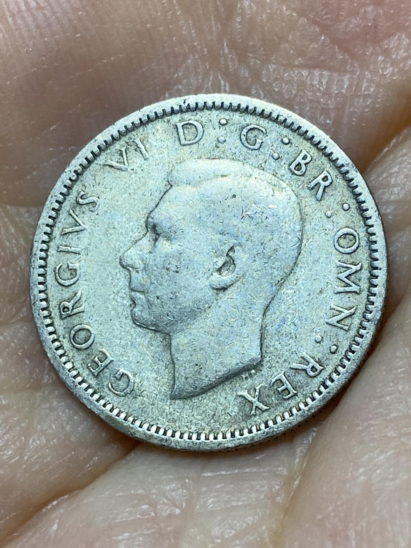 2025年第九十九场(总第一百二十五场）外国好品散币(免佣金) 英国🇬🇧1944年6便士银币(乔治六世第一版，500银)