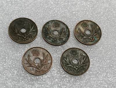 瓶子🏺第210期拍卖会 -  俄占芬兰1941-1942年5盆尼铜币5枚