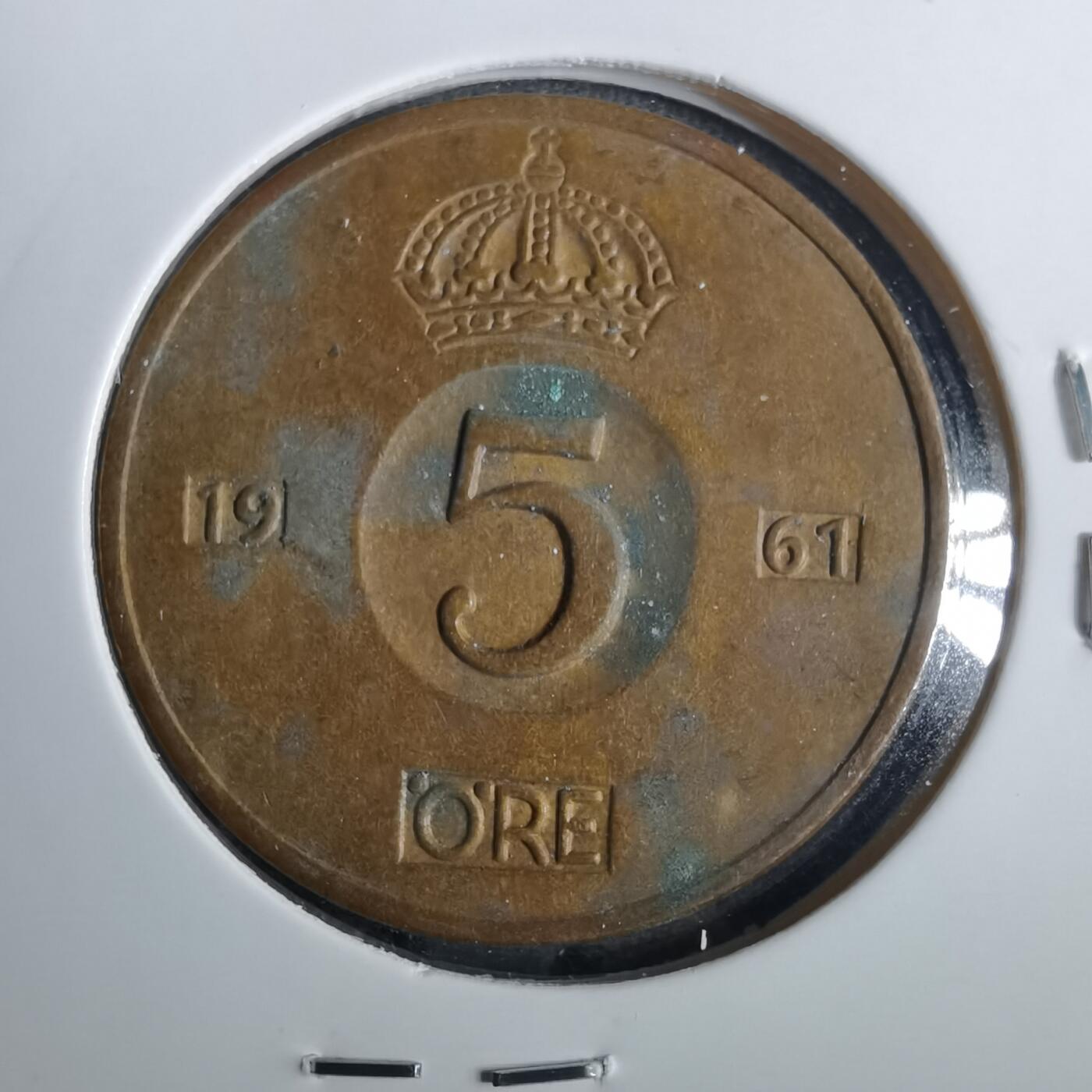 沼泽如烟--第857场 瑞典1961年5欧尔