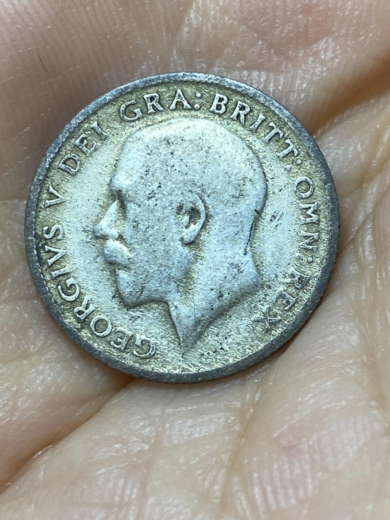 2025年第九十九场(总第一百二十五场）外国好品散币(免佣金) 英国🇬🇧1921年6便士银币(乔治五世第二版，500银)